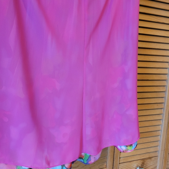 Melanie Lyne Flowy Colorful Abstract Skirt - Picture 4 of 7